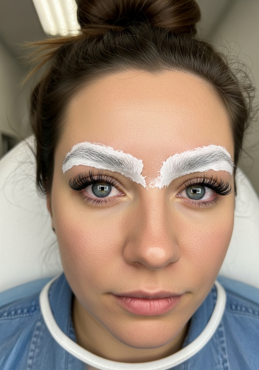 Applying cream treatment